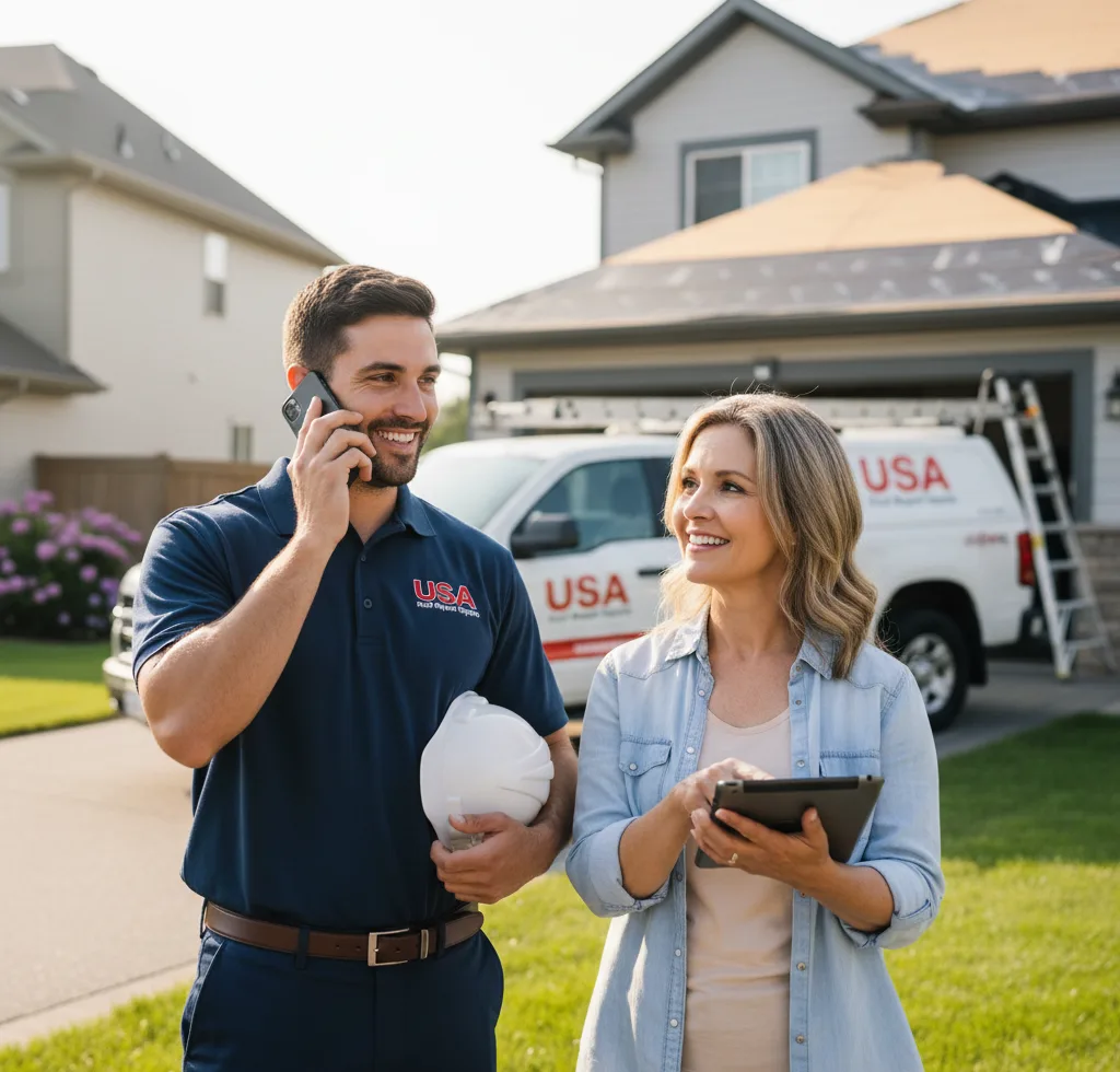 USA Roof Repair Experts customer support in Humboldt